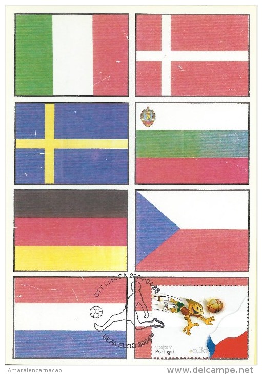 CARTE MAXIMUM - MAXICARD - MAXIMUMKARTE - MAXIMUM CARD - PORTUGAL - EURO 2004 - GROUPE D - REP.TCHÈQUE - Maximumkarten (MC)