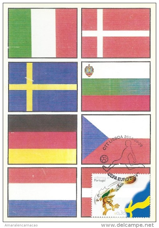 CARTE MAXIMUM - MAXICARD - MAXIMUMKARTE - MAXIMUM CARD - PORTUGAL - EURO 2004 - GROUPE C - SUEDE - Maximumkarten (MC)