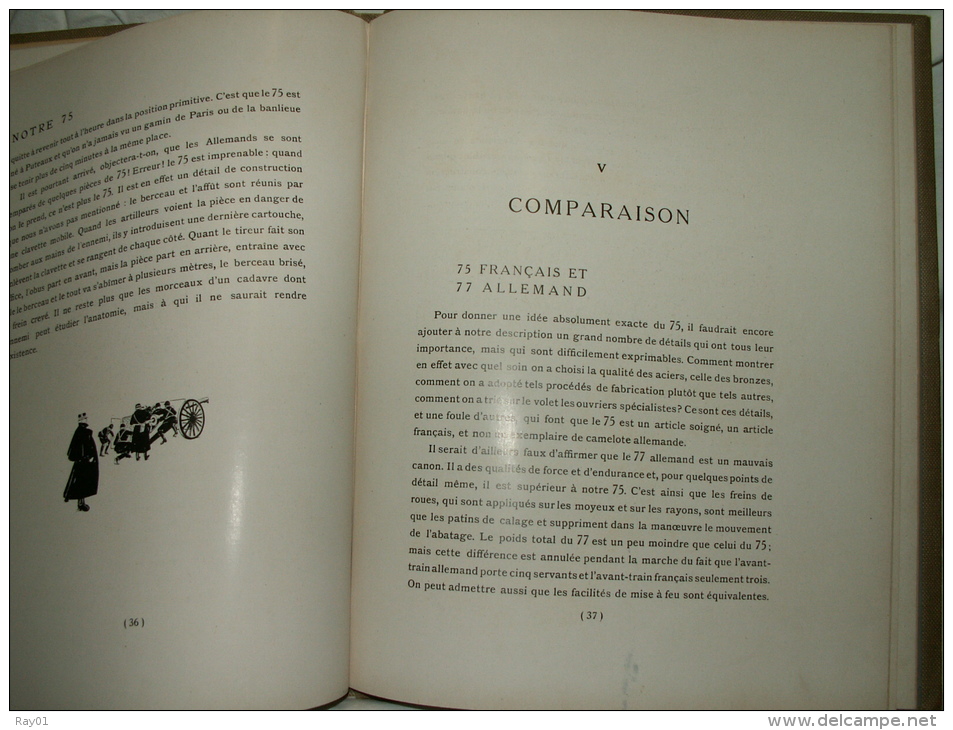 A VOIR !!!  Merveille Du Génie Français. NOTRE 75. (Canon) - (Edition Quillet 1915). - Guerre 1914-18