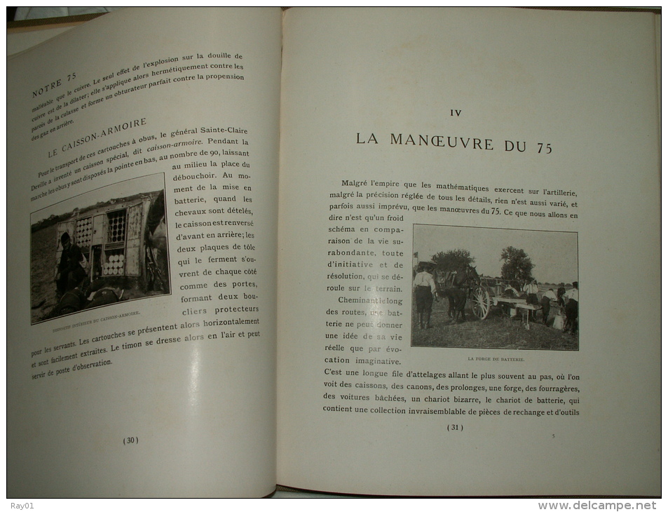 A VOIR !!!  Merveille du génie Français. NOTRE 75. (Canon) - (Edition Quillet 1915).