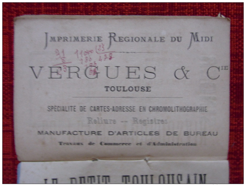 Almanach régional La Dépêche 1883 avec calendrier grégorien et républicain