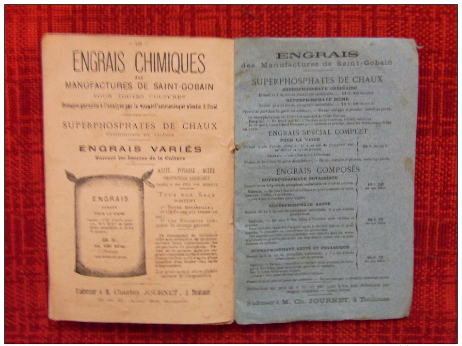 Almanach régional La Dépêche 1883 avec calendrier grégorien et républicain