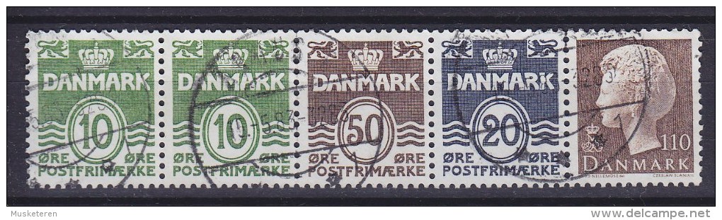 Denmark 1979 H-Blatt 16 Heftchenblatt Booklet Ziffern, Königin Margrethe (Cz. Slania) - Carnets