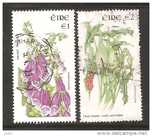 IRELAND 2013 PLANTS HV PAIR - Used Stamps