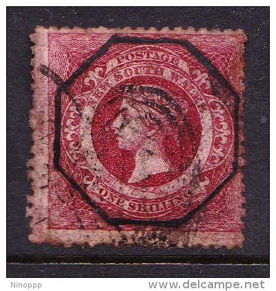 New South Wales 1860 Diadem One Shilling Red N 23 Used - Gebruikt