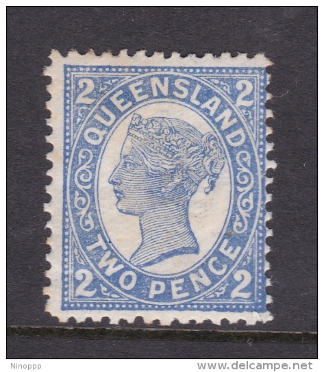 Queensland 1895 Two Penny Blue Mint - Mint Stamps