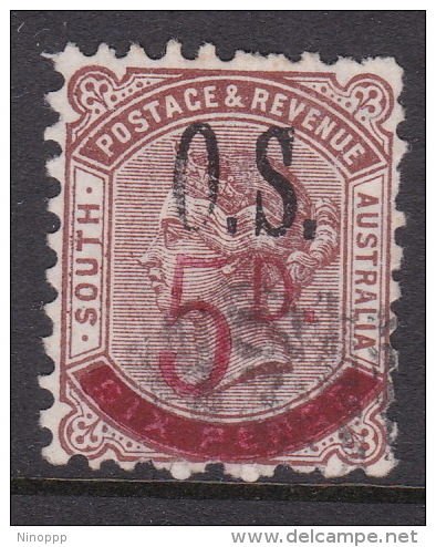 South Australia 1891 Surcharged 5d On 6d Overprinted OS N 54 Used - Oblitérés