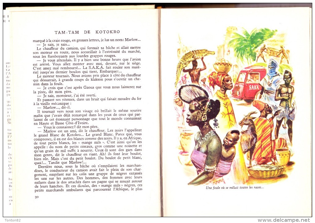 René Guillot - Tam-Tam De Kotokro - Bibliothèque Rouge Et Or - ( 1956 ) . - Bibliotheque Rouge Et Or