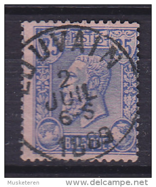 Belgium 1884 Mi. 44   25 C König King Leopold II. Deluxe LOUVAIN  1889 Cancel !! - 1884-1891 Leopold II.