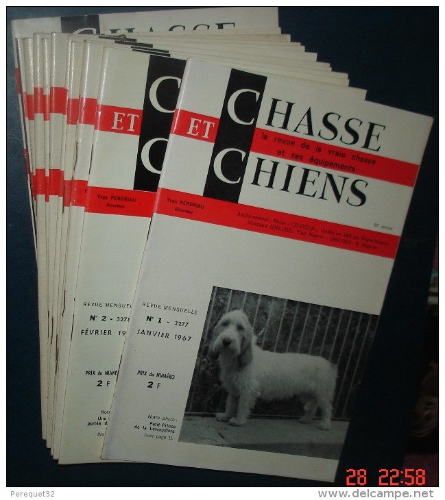 CHASSE Et CHIENS.12 N° De Janvier 1967 àJanvier 1968 - Jagen En Vissen