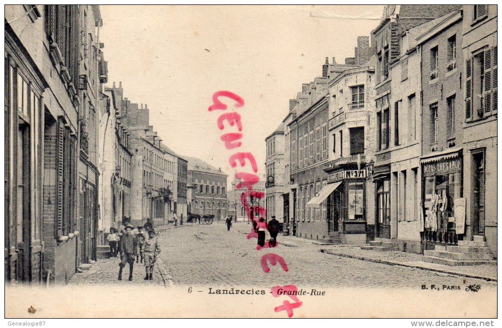 59 - LANDRECIES - GRANDE RUE - MAGASIN DUPAS LEFRANCQ - Landrecies