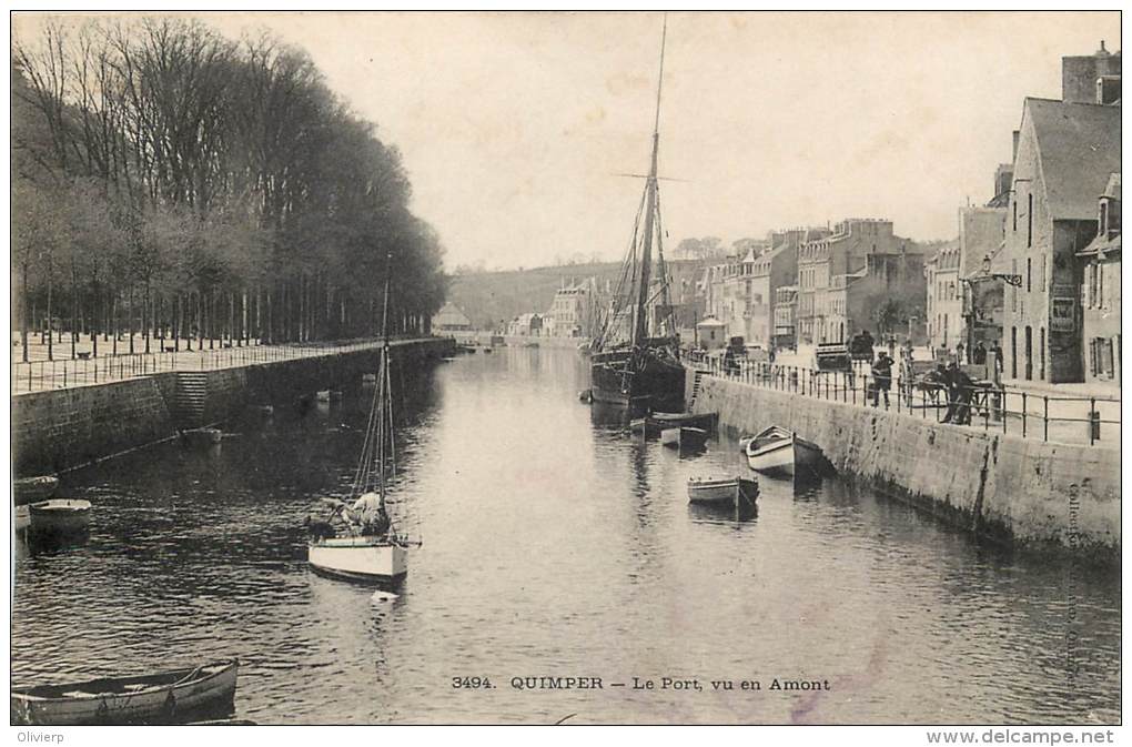 France - 29 - Quimper - Le Port Vu En Amont - Quimper