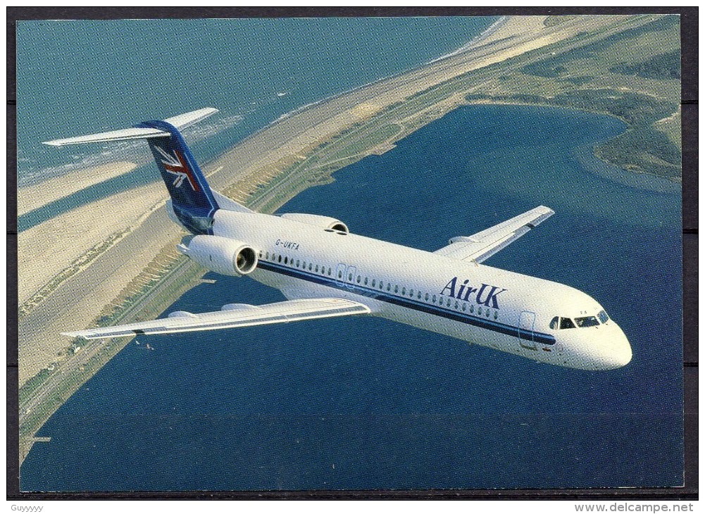 Carte Postale - Fokker 100 - Air UK - Neuve - 1946-....: Moderne