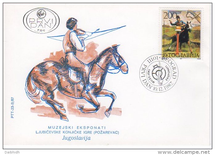 YUGOSLAVIA 1987 Traditional Folk Festivals On 4  FDCs.  Michel 2251-54 - FDC