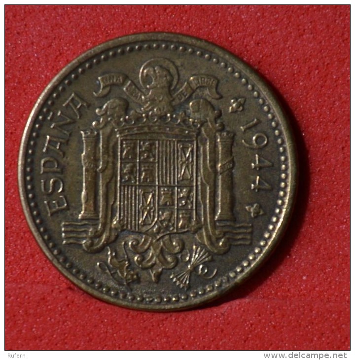 SPAIN  1  PESETA  1944   KM# 767  -    (Nº05931) - 1 Peseta