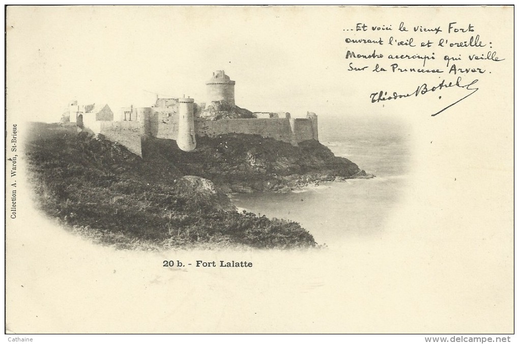 22 . CAP FREHEL . . FORT LALATTE . POEME DE T. BOTREL - Cap Frehel