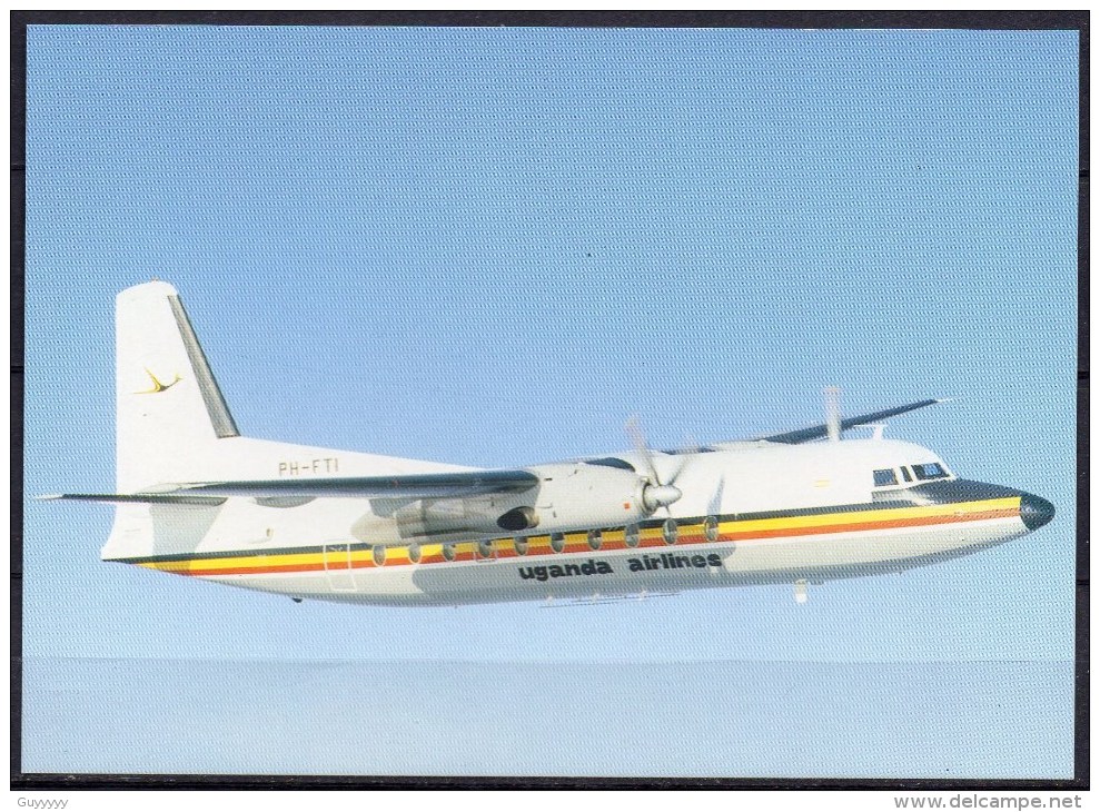 Carte Postale - Fokker F27 Mk600 - Uganda Airlines - Neuve - 1946-....: Moderne