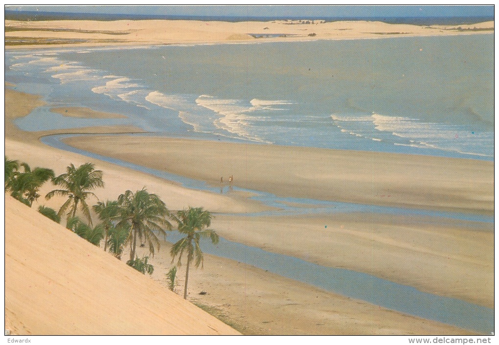 Praia De Jericoacoara, Cruz CE, Brazil Brasil Postcard Used Posted To UK 1989 Meter - Autres