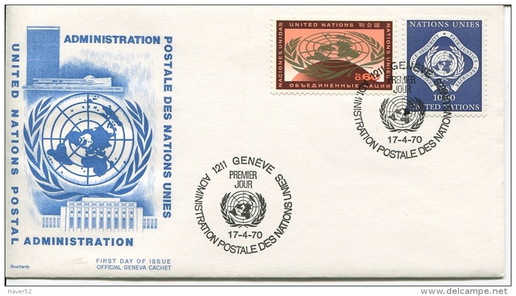 UNITED NATIONS - GENEVE  - 1970  FDC - See Scan - FDC