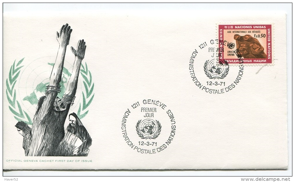 UNITED NATIONS - GENEVE  - 1971  FDC - See Scan - FDC