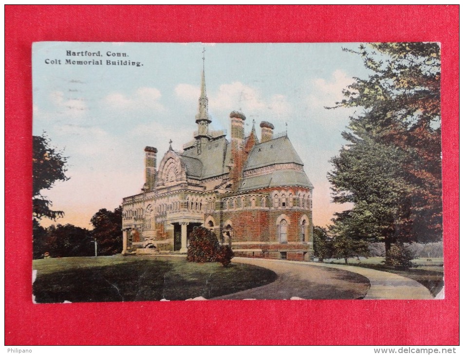 Connecticut > Hartford  Colt Memorial Building  1910 Cancel  Ref 1256 - Hartford