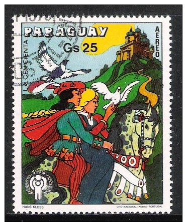 Paraguay : N° Yvert PA 825 Oblitéré - Conte Pour Les Enfants  ( Cendrillon ) . - Contes, Fables & Légendes