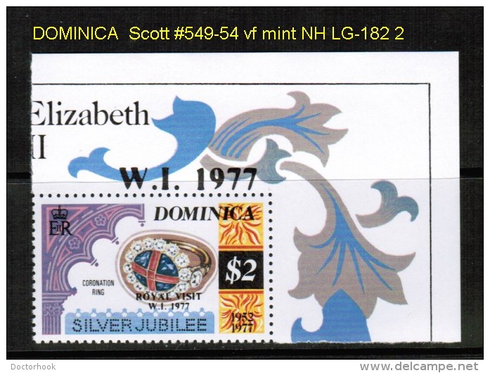 DOMINICA   Scott  # 549-54**  VF MINT NH - Dominica (...-1978)