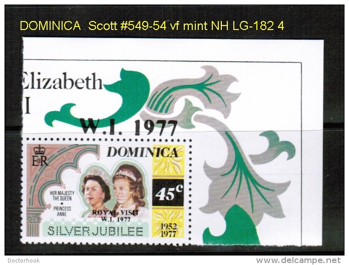 DOMINICA   Scott  # 549-54**  VF MINT NH - Dominica (...-1978)