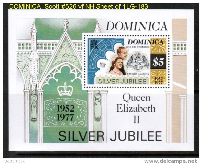 DOMINICA   Scott  # 526**  VF MINT NH Sheet Of 1 - Dominica (...-1978)