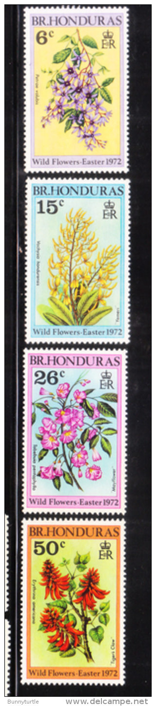 British Honduras 1972 Wild Flowers MNH - Honduras Británica (...-1970)