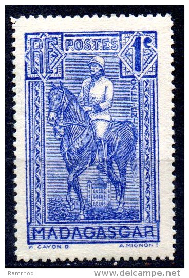 MADAGASCAR 1930 General Gallieni  - 1c. - Blue  MH - Neufs