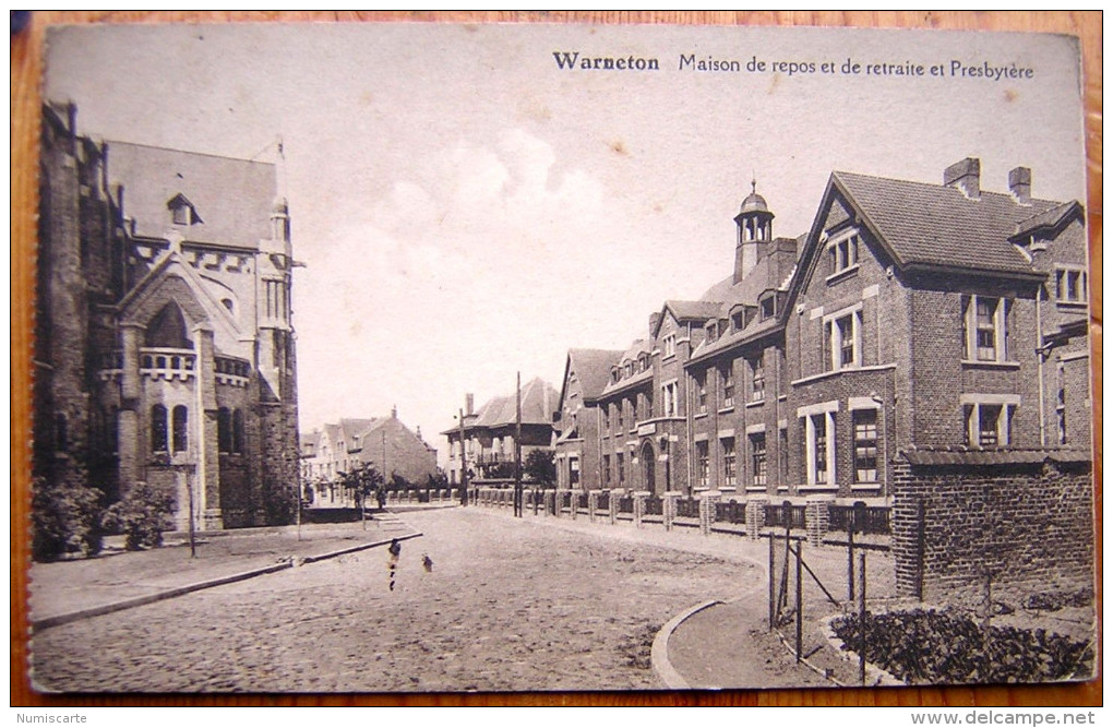 Cpa WARNETON - Maison De Retraite Et Presbytère - Komen-Waasten