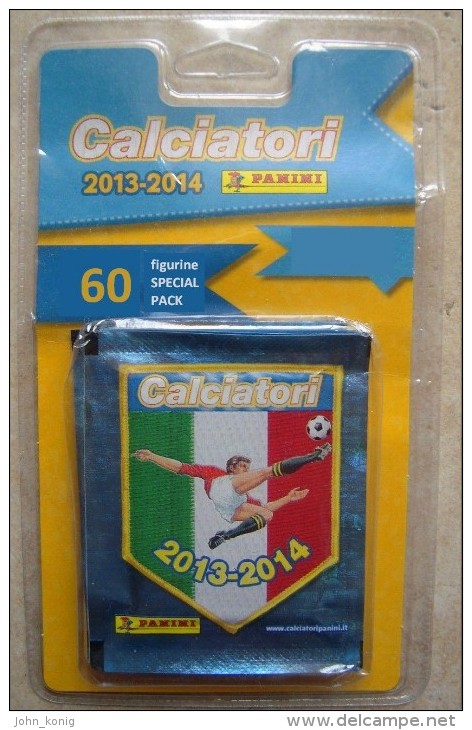 LOTTO DI 10 BUSTINE DI FIGURINE PANINI CALCIATORI 2013-2014 SIGILLATE IN BLISTER / RARO - Edizione Italiana