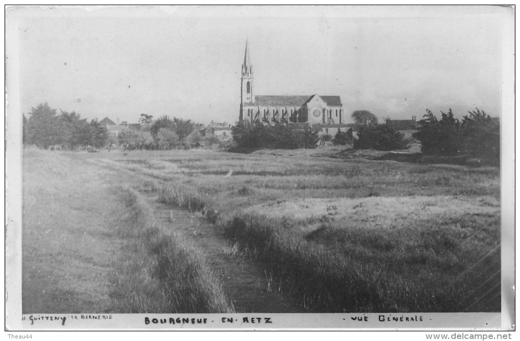 ¤¤  -   BOURGNEUF-en-RETZ  -  Carte Photo  -  Vue Générale  -  Edition Guitteny    -  ¤¤ - Bourgneuf-en-Retz