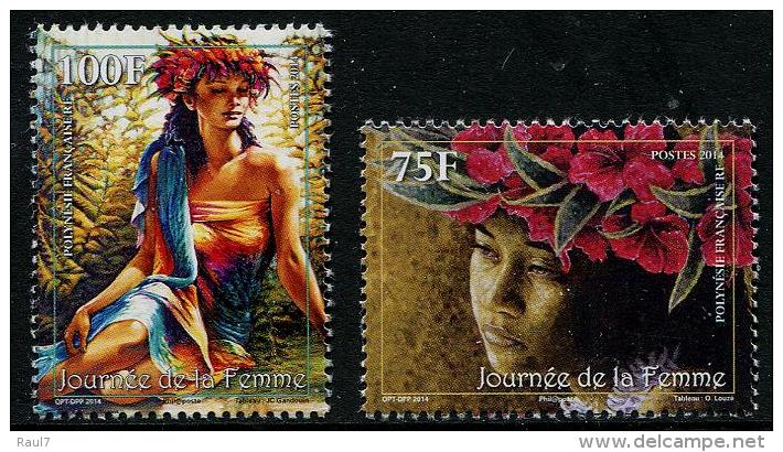 Polynésie Française 2014 - Journée De La Femme - 2 Val Neufs // Mnh - Neufs