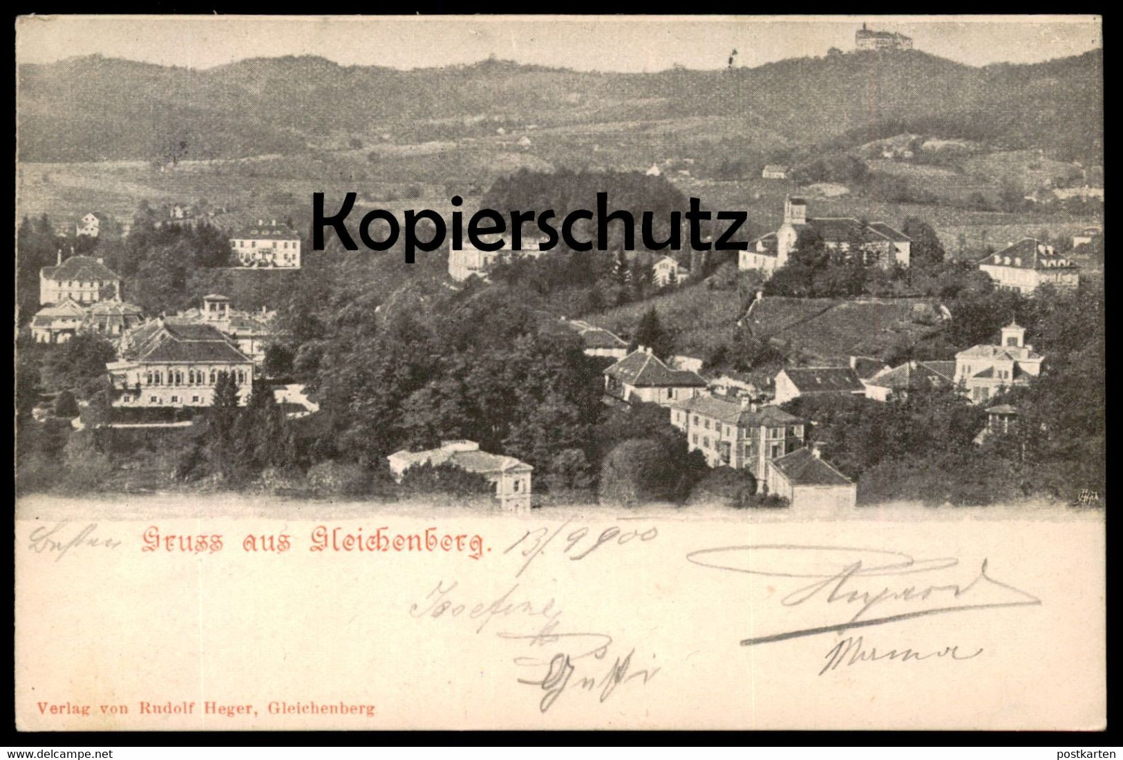 ALTE POSTKARTE GRUSS AUS BAD GLEICHENBERG 1900 PANORAMA Steiermark Österreich Austria Cpa Postcard AK Ansichtskarte - Bad Gleichenberg