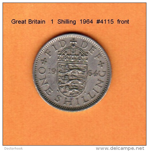 GREAT BRITAIN    1  SHILLING  1964  (KM # 904) - I. 1 Shilling