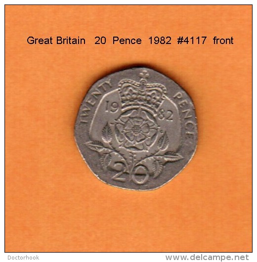 GREAT BRITAIN    20  PENCE  1982  (KM # 931) - 20 Pence