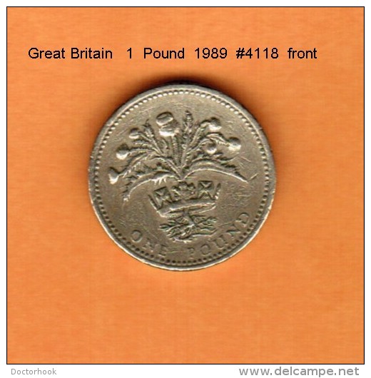 GREAT BRITAIN    1  POUND  1989  (KM # 959) - 1 Pound