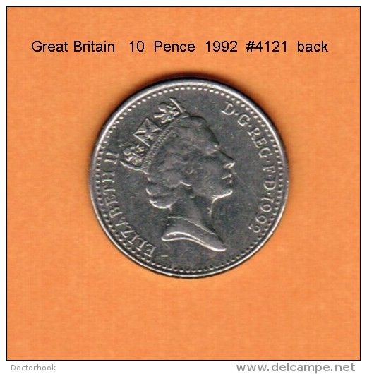 GREAT BRITAIN    10  PENCE  1992  (KM # 938b) - 10 Pence & 10 New Pence