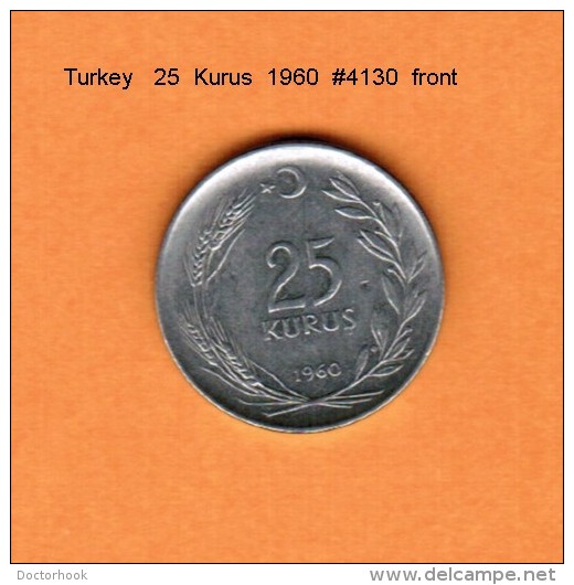 TURKEY    25  KURUS  1960  (KM # 892) - Turkey
