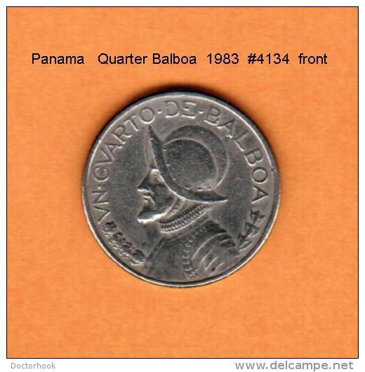 PANAMA    1/4  BALBOA  1983  (KM # 88) - Panama