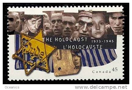 Canada (Scott No.1590 - L´Holocauste / The Holocaust)+ [**] - Oblitérés