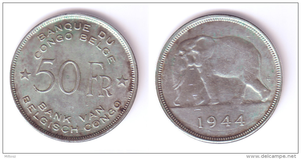 Belgian Congo 50 Francs 1944 - 1934-1945: Leopold III