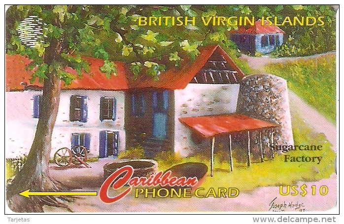 TARJETA DE BRITISH VIRGIN ISLANDS DE SUGARCANE FACTORY  193CBVH - Islas Virgenes