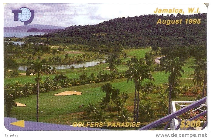 TARJETA DE JAMAICA DE COLFERS PARADISE 19 JAMB - Jamaica