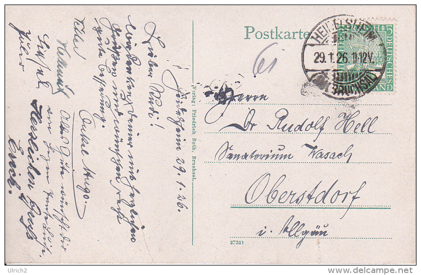 AK Bruchsal - Schloßgarten - 1926 (2248) - Bruchsal