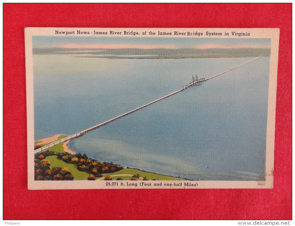 Virginia > Newport News  James River Bridge Not Mailed    Ref 1256 - Newport News
