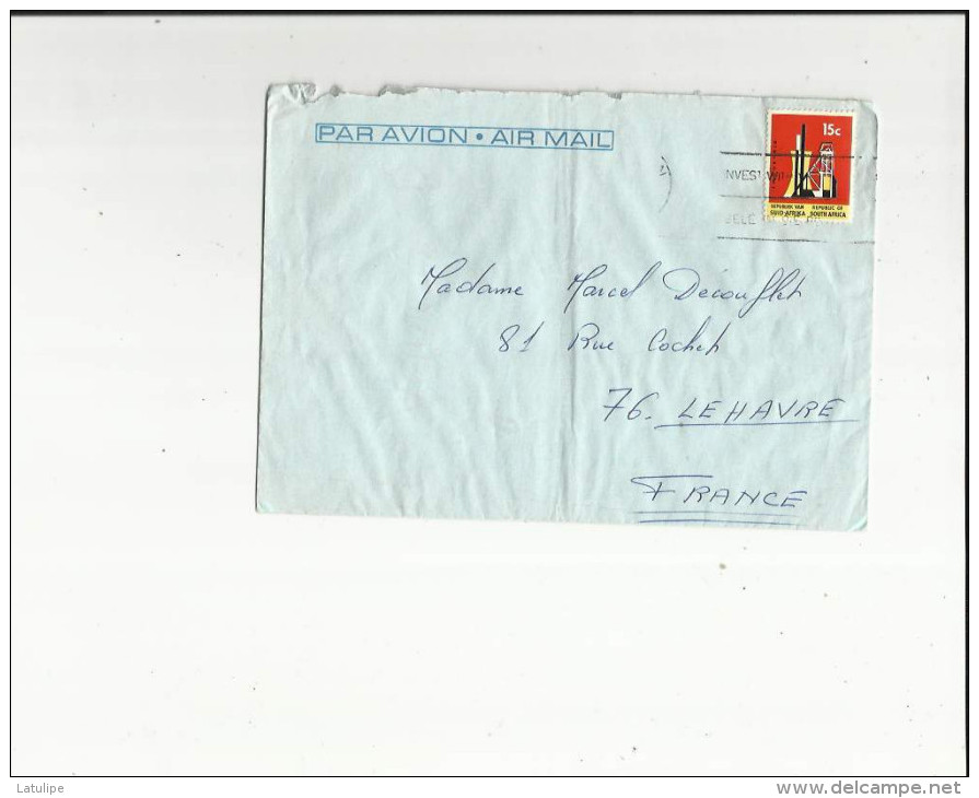 Enveloppe  Timbrée  Flamme De  Cie Transatlantique France -Voir Scan Adressé A Mme Decouflet  Au Havre 76 - Poste Aérienne