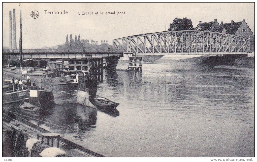 Termonde.  -    L´Escaut Et Le Grand Pont - Dendermonde